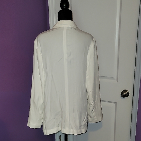Express White Women's Blazer Sz: Large - Picture 4 of 5